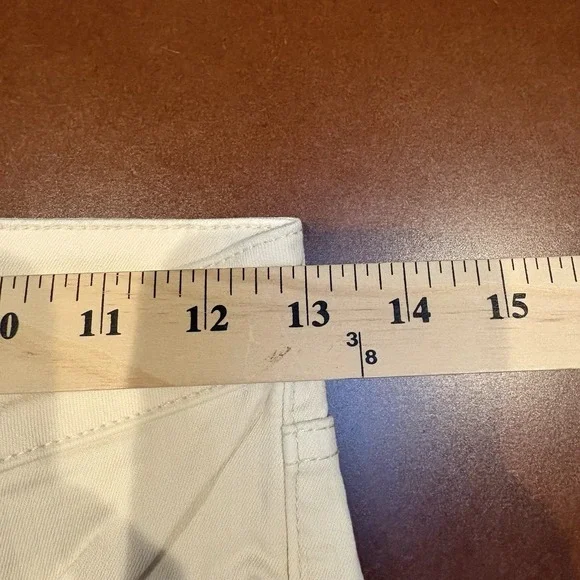 Sandrine Rose SR vs High Rise Flare Jeans 27 ALPES Cream Bell Bottom NWT - Picture 9 of 11